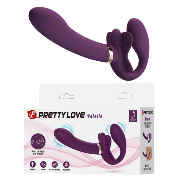 PRETTY LOVE - Valarie Dual-Motor Vibration Wearable (Chargeable - Purple)